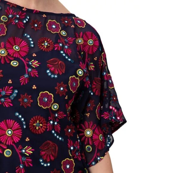 Trina Turk 'Anissa' Embroidered Caftan Mini-Dress, Multicolor - Picture 5 of 5